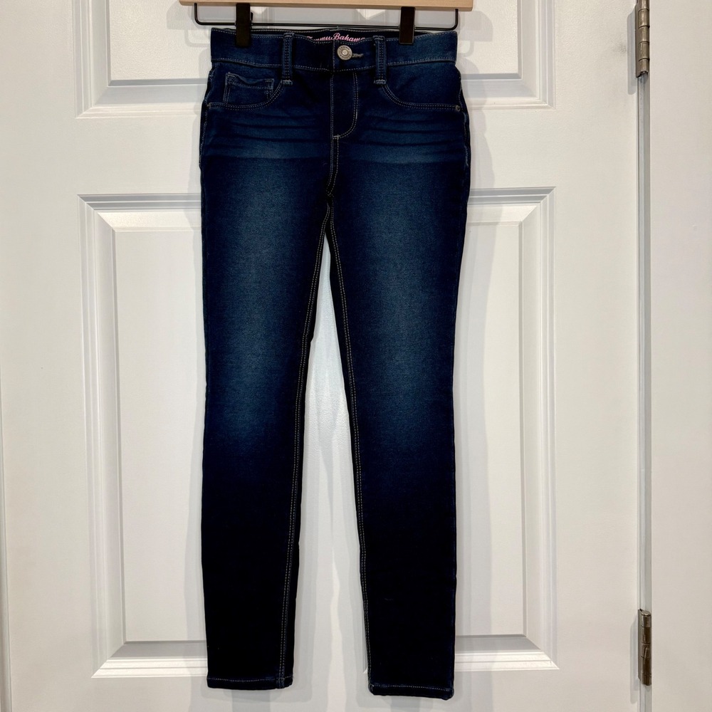 Tommy Bahama Girls Dark Wash Denim Jeans‎ Size 8 Skinny Fit NWOT